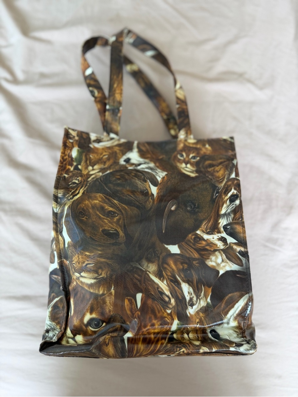 ACNE STUDIOS PER B SUNBERG COLLAB TOTE BAG FUNKY ANIMAL PRINT